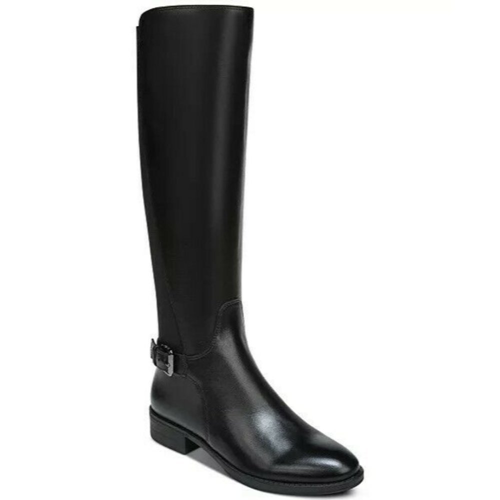 Sam Edelman Paxten Black Leather Tall Riding Boots Women's US 7 New